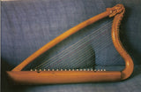 Medieval Harp 20 strings decorated