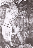 Medieval Harp 20 strings squared box